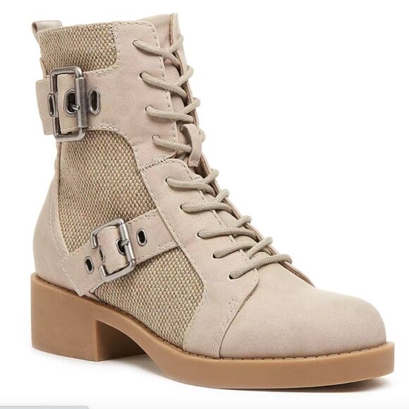 Women's Beige Ankle Boots - Picture 2 of 5